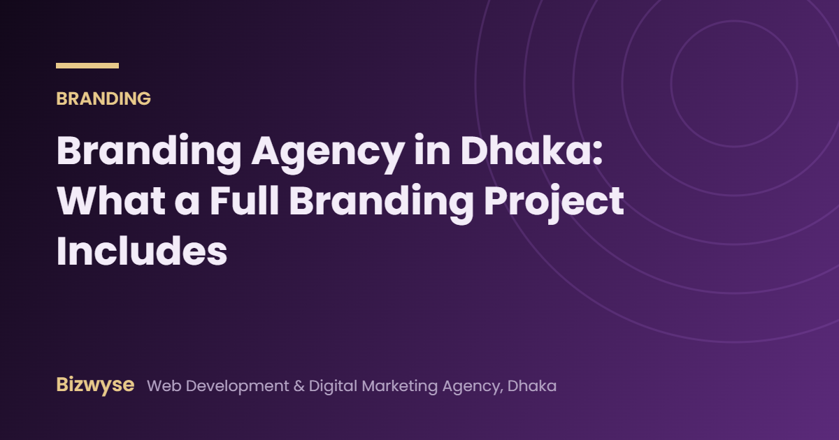 branding agency in Dhaka - Bizwyse guide